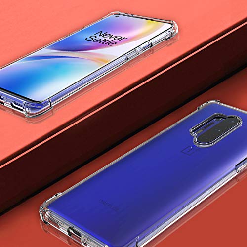 Osophter for Oneplus 8 Pro Case - Clear Transparent TPU Shock-Absorption Flexible Cell Phone Cover - Image 4