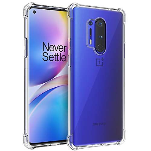 Osophter for Oneplus 8 Pro Case - Clear Transparent TPU Shock-Absorption Flexible Cell Phone Cover - Image 1