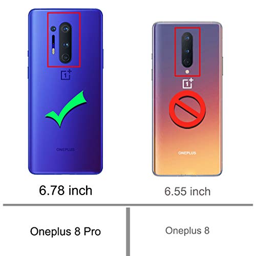 Osophter for Oneplus 8 Pro Case - Clear Transparent TPU Shock-Absorption Flexible Cell Phone Cover - Image 2