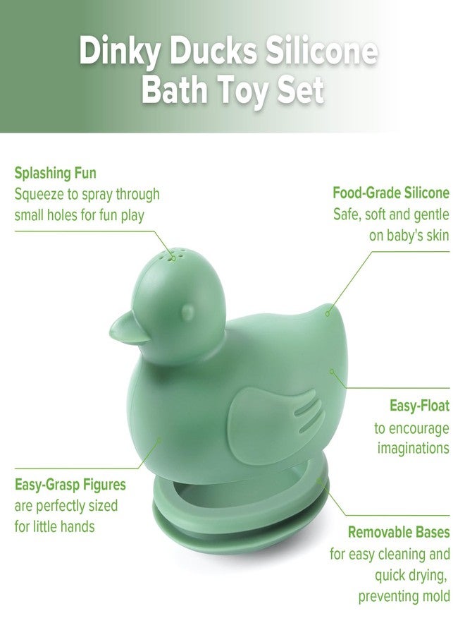 haakaa Dinky Splash Duck Silicone Baby Bath Toy, Detachable & Mold Free Food Grade Silicone Bath Ducks Toys, BPA-Free Squeeze Bathtub Toys,Floating Bath Tub Toys for Babies 6m+ - Image 4