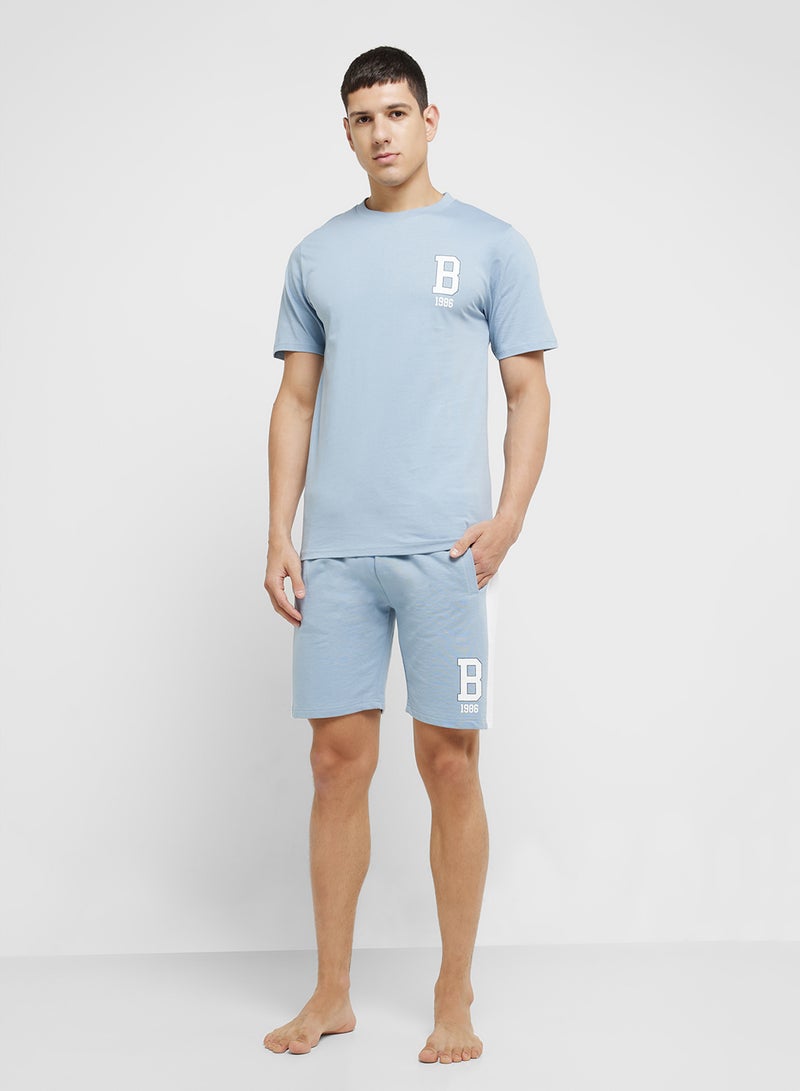 Seventy Five Mens T. Shirt Varsity Shorts  - Image 1