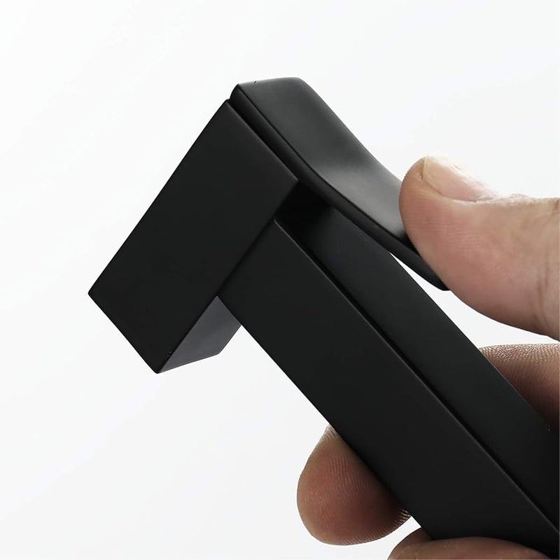 مرشة البيديه السوداء المحمولة للمرحاض للنظافة الشخصية والاستحمام والحيوانات الأليفة من الكروم والنحاس - Image 4