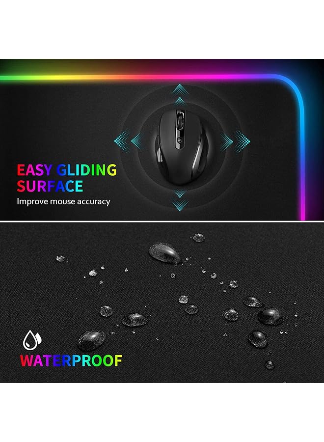 erorex Rgb Large Mouse Pad 800X300X3 Mm Colorful Led Light Keyboard Mat Game Playing Mouse Pad Extended Large Desk Pad For Pc Laptop 800 X 300 Mm - Image 4