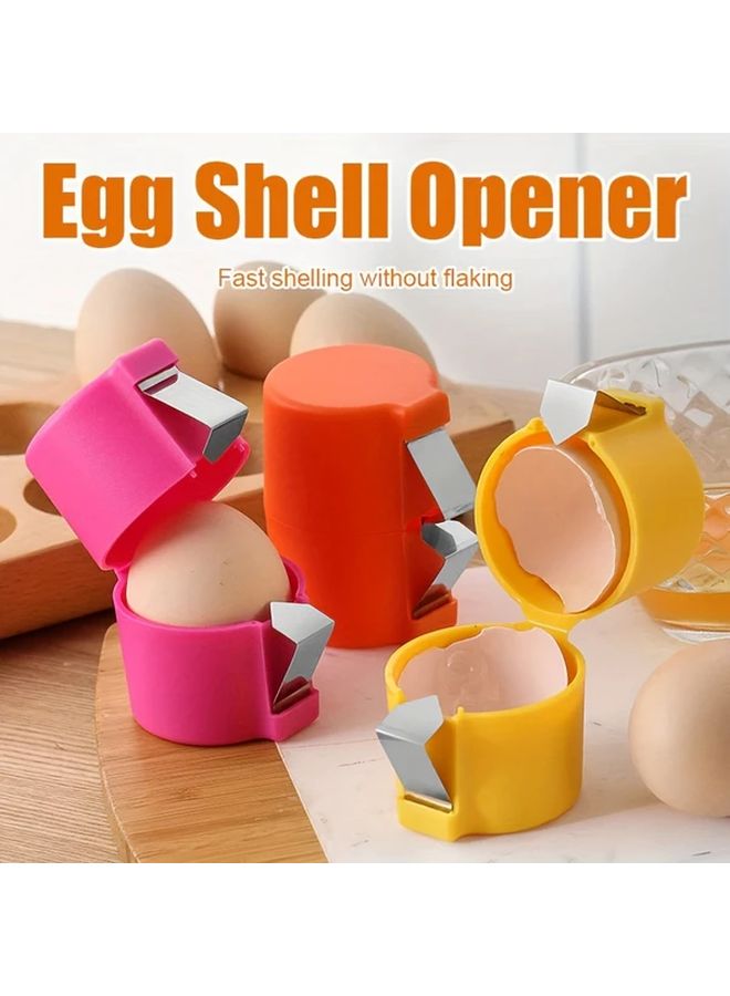 3 Pcs Mixed Colors Easy Clean Egg Shell Separator Quick Peel Yolk Separator Kitchen Baking Essential - Image 4