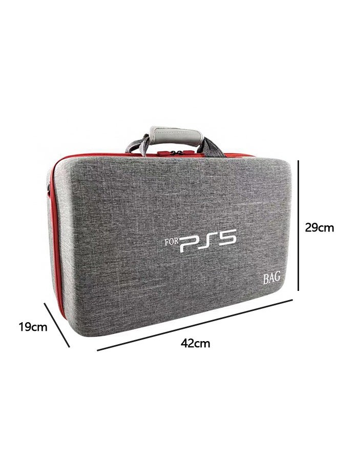Hard Shell Carry Case Travel Bag for PS5, Shockproof Protective Storage Bag for PS5 Disk Digital Edition, Headset, Base and Game Accessories