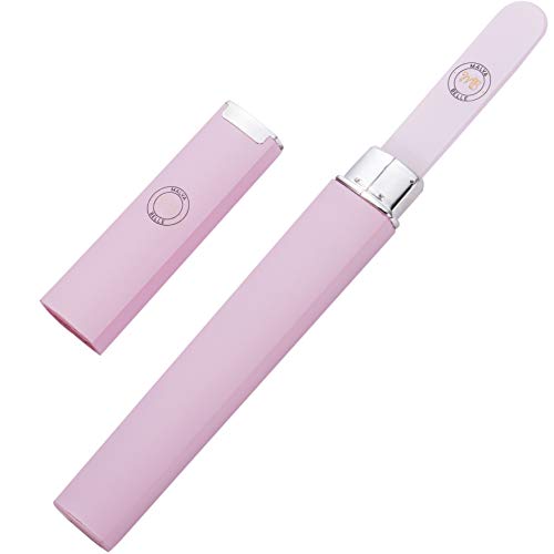 Malva Belle Best Crystal Glass Nail File for Women - Nail File & Travel Case - Nail File Set - Heavy Duty Nail File for Natural Nails, Gel - Professional Nail Shaper - Nail Essentials - White 3mm - Image 1