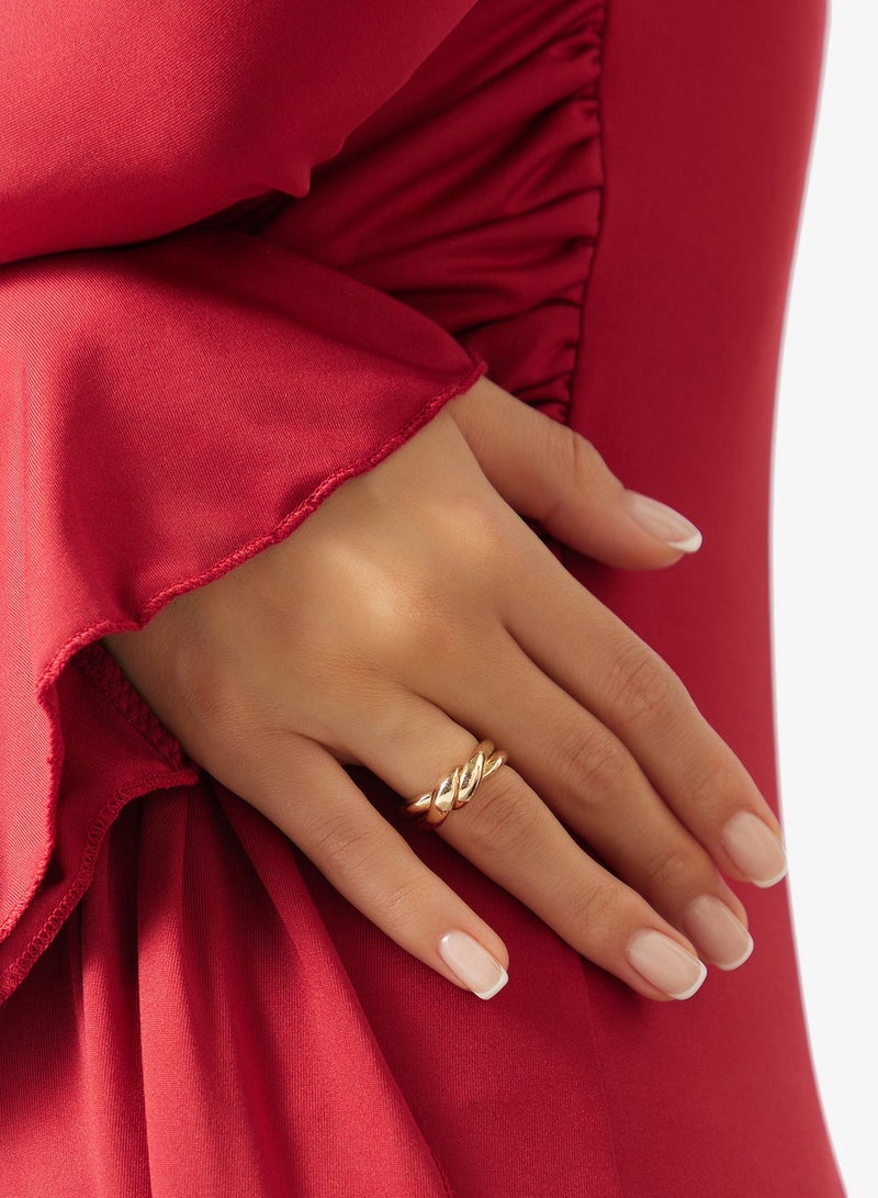 Ginger Chunky Gold Ring - Image 5