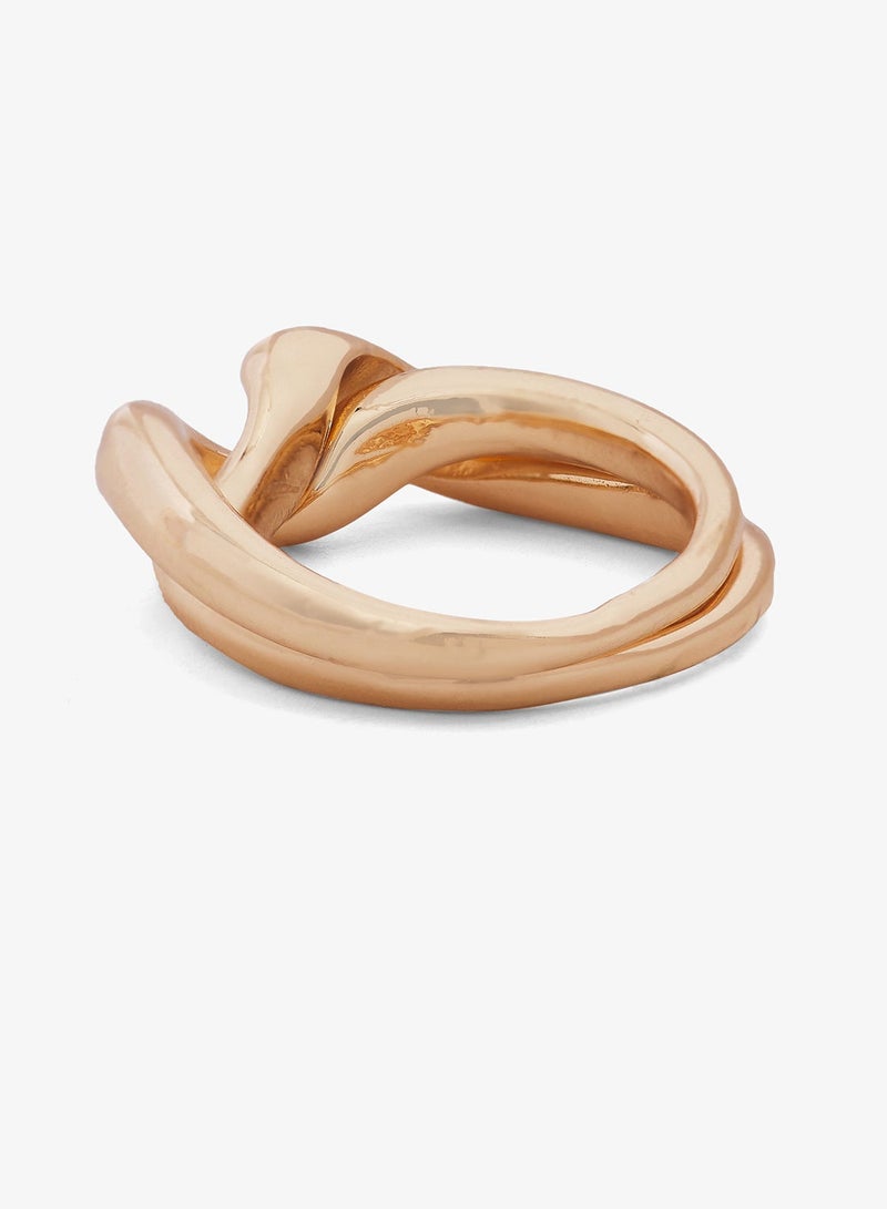 Ginger Chunky Gold Ring - Image 4