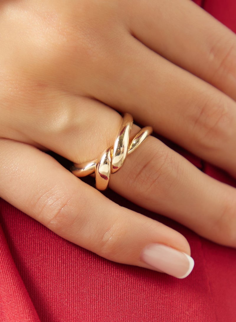 Ginger Chunky Gold Ring - Image 1