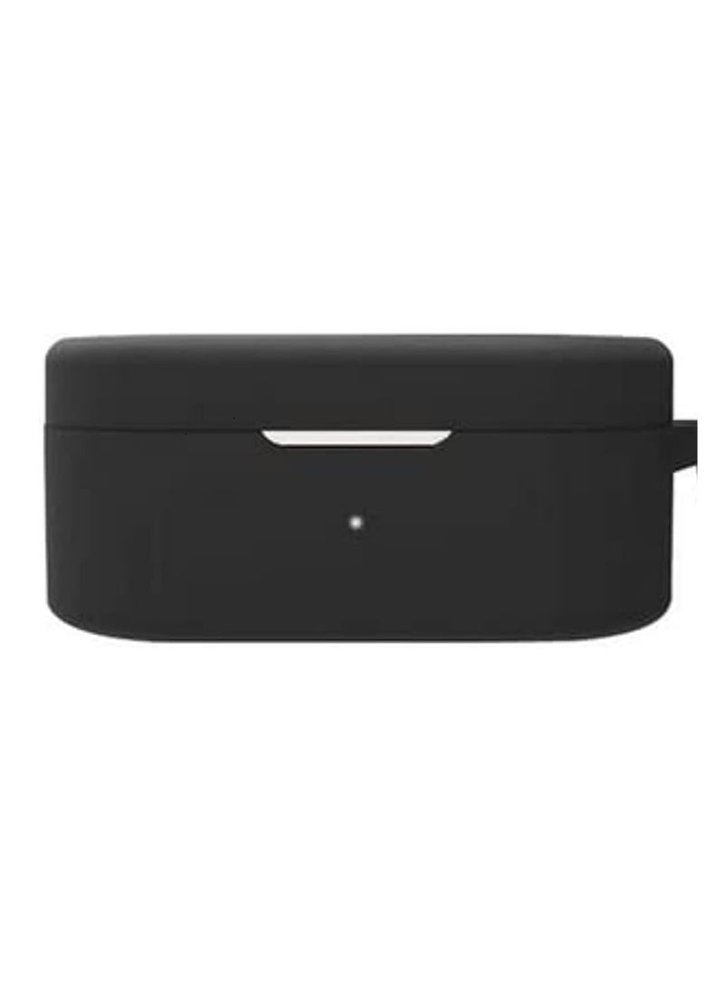 For OnePlus Buds N Oneplus Nord Buds Earphone Cover Shockproof Dustproof Case With Hook (Black)