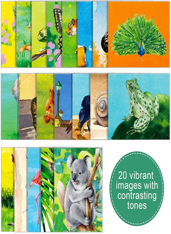Teling 20 Pcs Dementia Products for Elderly with 1 Pcs Painting Brush Animal Theme Drawing Reusable Water Painting Toys Alzheimers Activities Alzheimers Gifts Coloring Dementia Games for Elderly Adults - Image 5