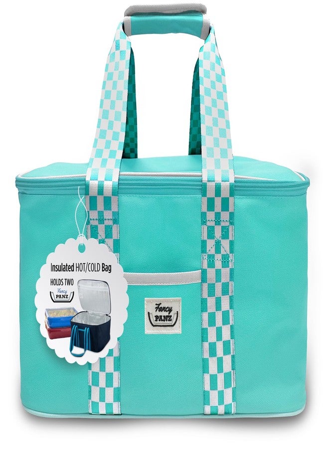 Fancy Panz - Aqua Insulated Casserole Carrier Bag - Insulated Thermal Bags for Hot & Cold Food Holds 2 Portable & Sturdy Food Container - Hosting Essentials - Image 1