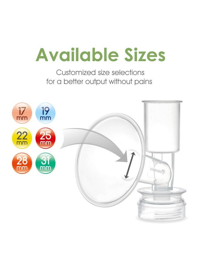 Maymom Duckbill, Replacement Flange Kit Compatible with Ameda Purely Yours, Ultra Breastpump, Flange 17 mm; Made by Maymom (Flange 17 mm (XXS), Duckbill) - Image 2