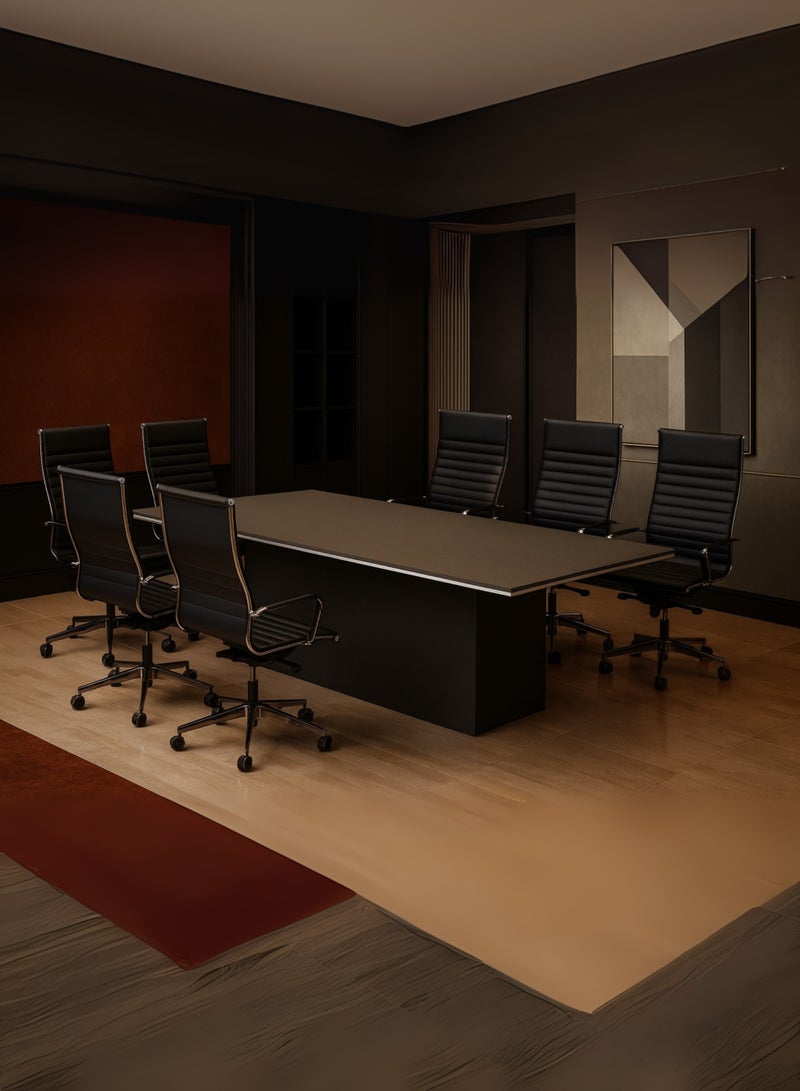 Karnak Modern Executive Conference Meeting Table – 6-Seater Office Boardroom Table with Premium Finish, Sleek Minimalist Design 240cm (Chairs Not Included) - Image 4