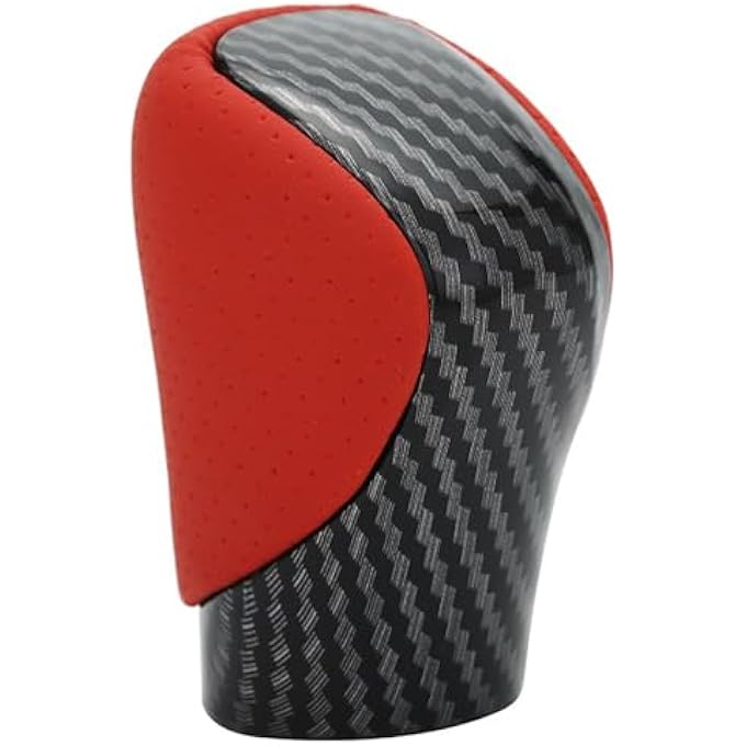 rayihni Gear Shift Knob Shifter for Lexus ES GS GX is NX RC RX 200t 300 350 3450h 450hL 350LCar Shift Handball Modified Gear Head Red carbon fiber pattern - Image 1