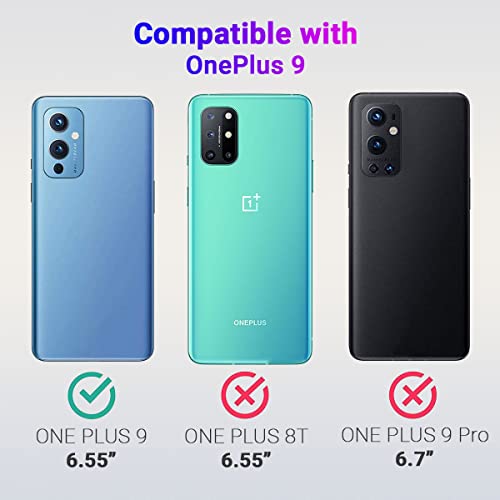 LIRAMARK Silicone Soft Back Cover Case for OnePlus 9 5G / 1+9 5G (Silicone Black) - Image 2