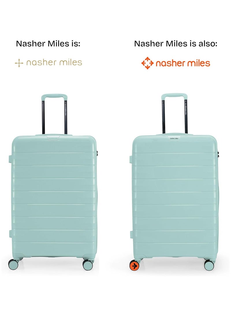 nasher miles Nasher Miles Vienna Hard-Sided Polypropylene Luggage Set of 2 Cool Mint Trolley Bags (55 & 65 )  - Image 3
