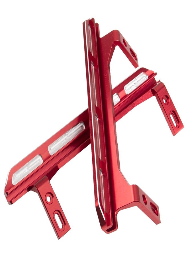 Vgoohobby 2Pcs Vgoohobby Metal Side Pedal Step Running Board Foot-Plate Compatible with Traxxas TRX4 2021 Bronco 1/10 RC Crawler Body Shell - Image 3