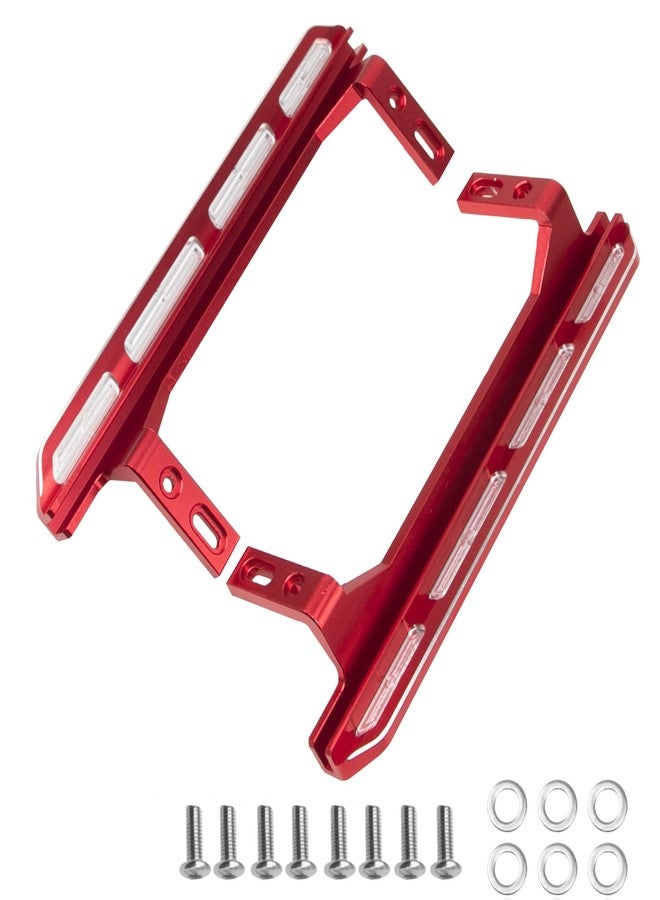 Vgoohobby 2Pcs Vgoohobby Metal Side Pedal Step Running Board Foot-Plate Compatible with Traxxas TRX4 2021 Bronco 1/10 RC Crawler Body Shell - Image 1