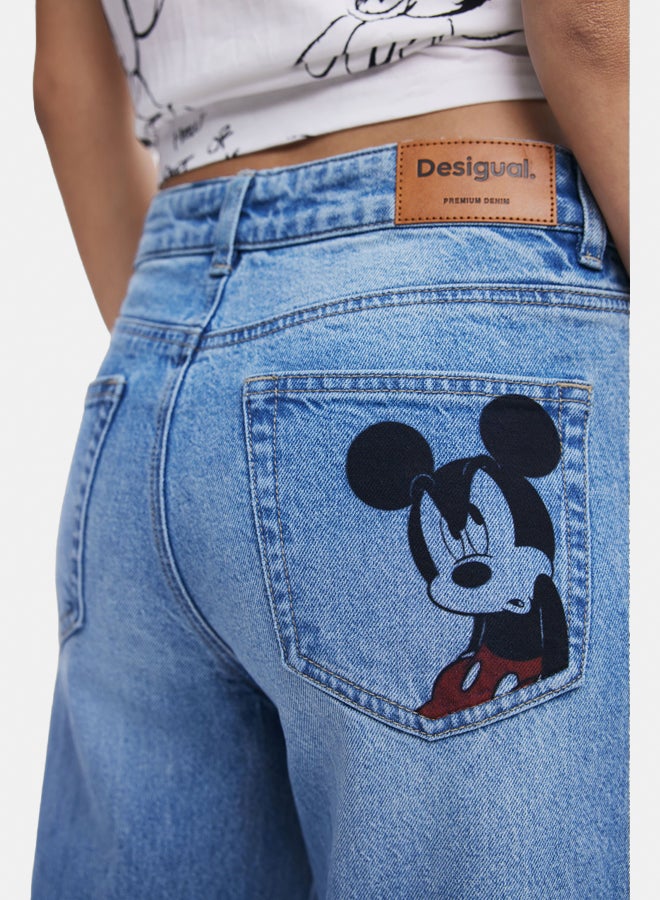 DESIGUAL Mickey™ culotte jeans - Image 4
