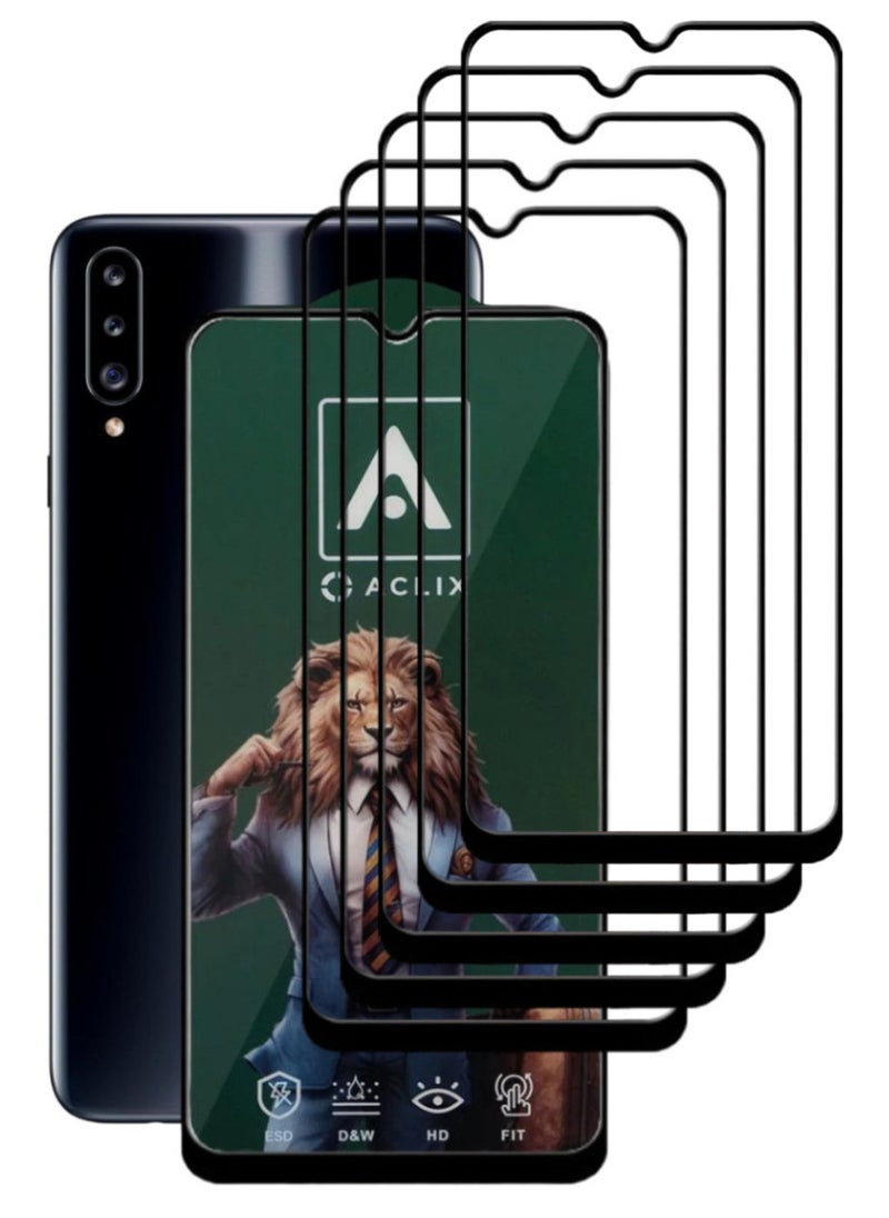 ACLIX 5 Pieces Antistatic ESD Dustproof Premium Quality High Definition Tempered Glass Screen Protector Designed For Samsung Galaxy A20s - Image 1