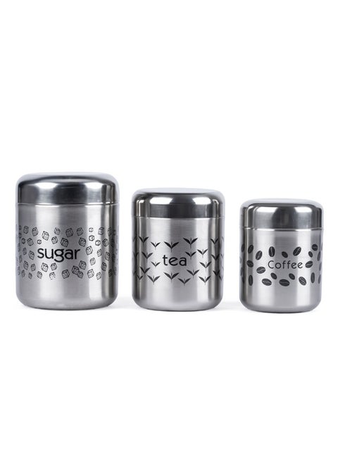 Stainless Steel 3pcs Canister Set