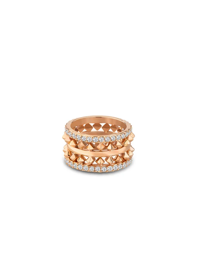 بوليس Ulua Rose Gold Ring with Crystals for Women's 54MM