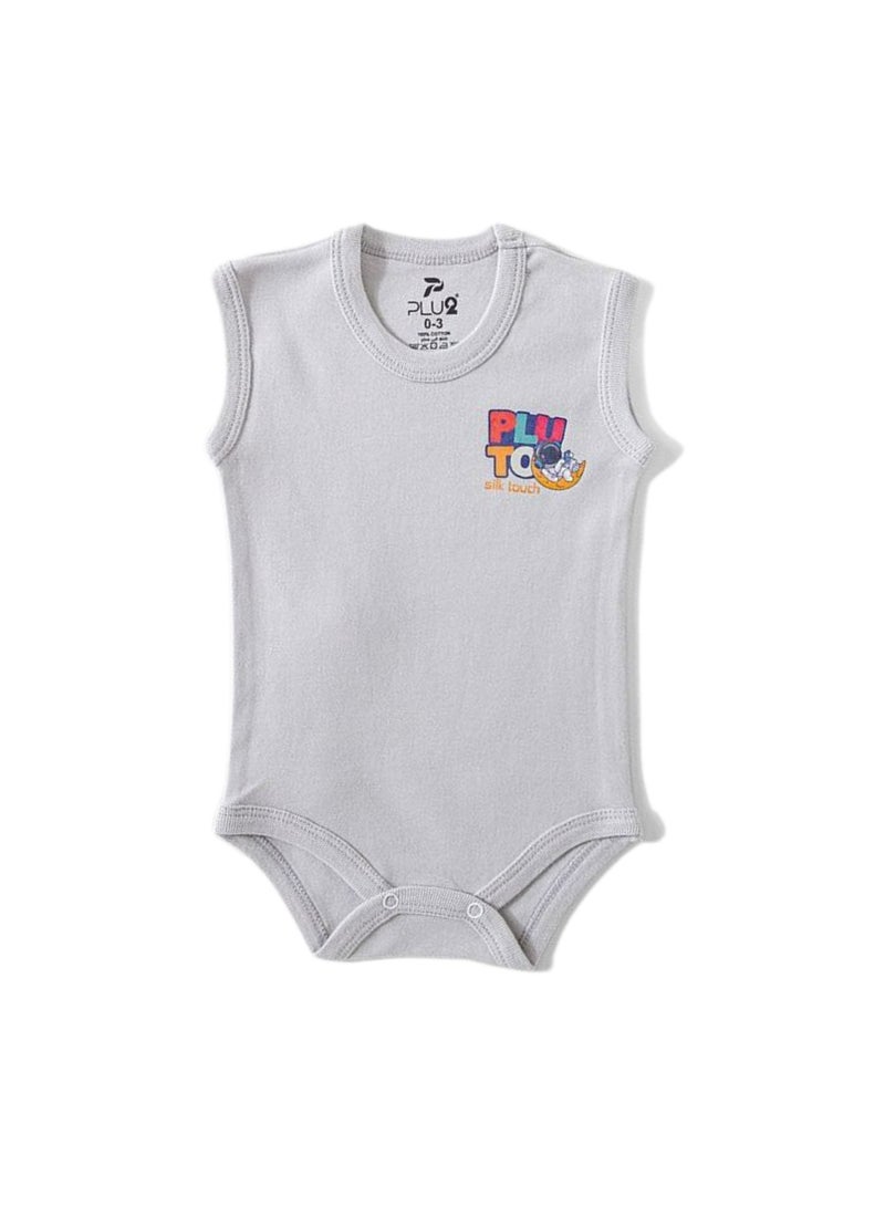 Pluto Pack of 3 Cotton Sleeveless Bodysuit for Baby - Image 5