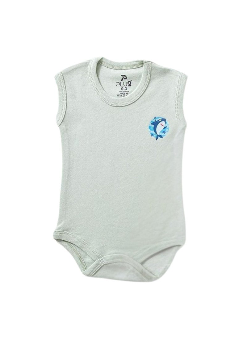 Pluto Pack of 3 Cotton Sleeveless Bodysuit for Baby - Image 3