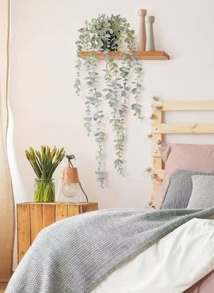 Kutis 1 Pc Artificial Potted Plant Hanging Home Decoration 59 x 9 x 8 cm - Image 2