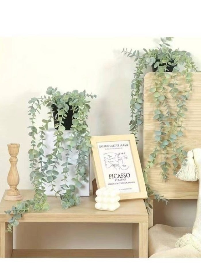 Kutis 1 Pc Artificial Potted Plant Hanging Home Decoration 59 x 9 x 8 cm - Image 4