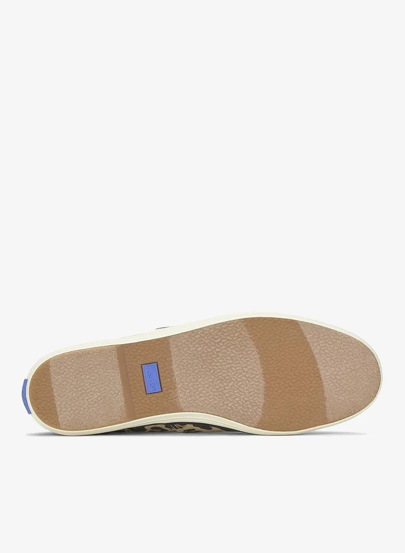 Keds  Keds Women's Champion Canvas Slip-On Sneaker – All-Over Print, Vulcanized Casual Shoe Tan for Women | Best Price UAE