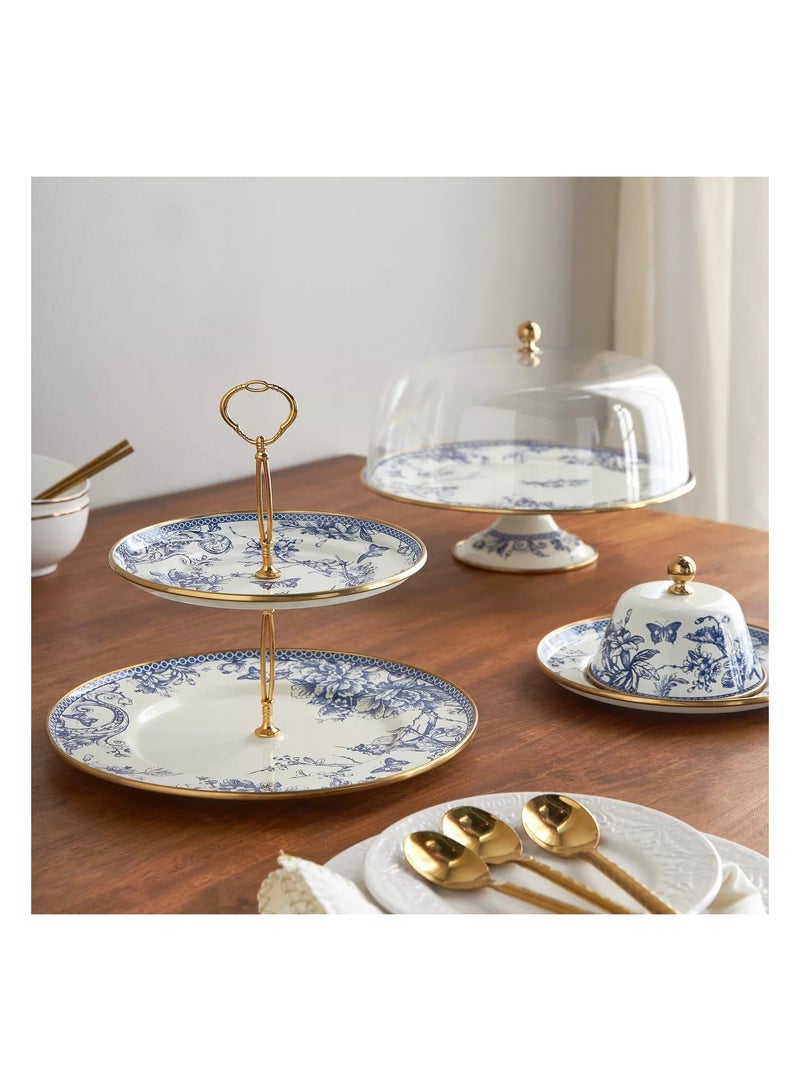 هوم سنتر حامل كيك بطبقتين من إيرا مافن - 29 سم - Image 2