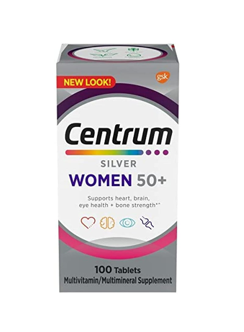 Multivitamin And Multimineral Silver 50+ For Women 100 Tablets