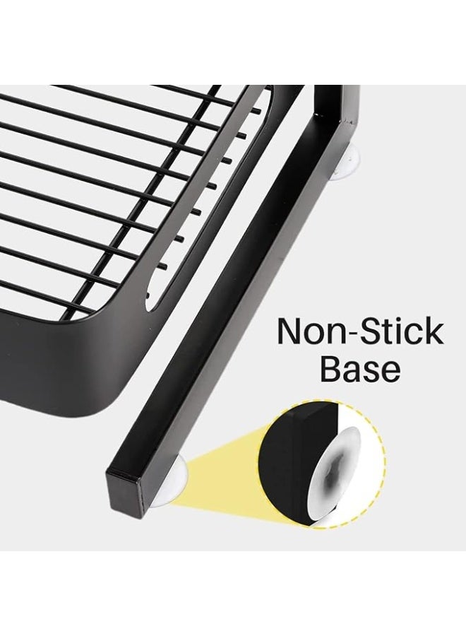 ياقوت منظم توابل ياقوت ثلاثي الطبقات - رف تخزين متعدد الأغراض على سطح المطبخ مع خطافات جانبية، منظم توابل لعلب التوابل وزجاجات الصلصة والبرطمانات، رف معدني متين للمطبخ المنزلي (30166 NW) - Image 3