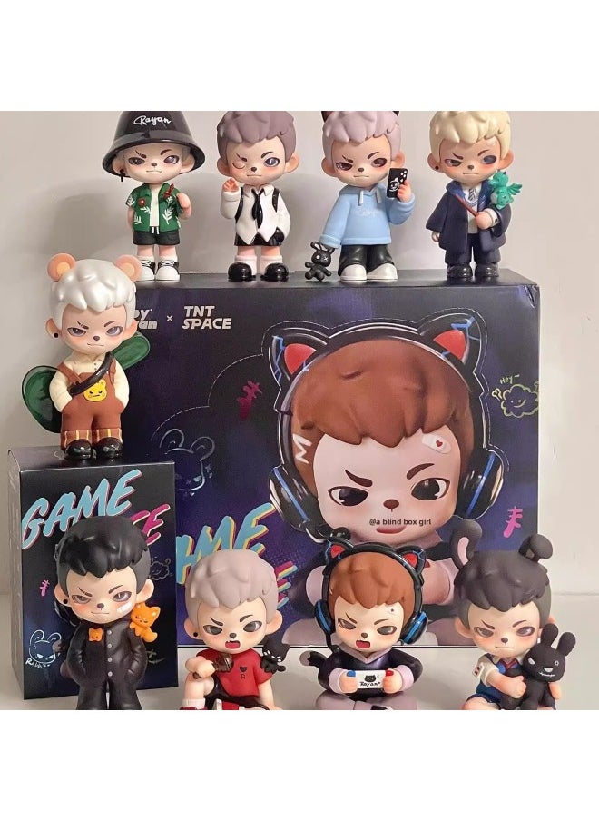 Generic - Rayan Boy Game Life Series Young Time Blind Box Desktop Decoration Doll Hand-made 2-generation Gift-Color:3 Random Ones Without Duplication - Image 1