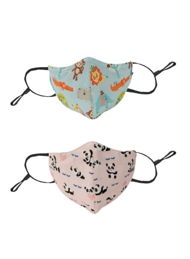 Chicco Unisex Kids Pack of 2 6-Ply Protective Outdoor Face Mask - Image 2