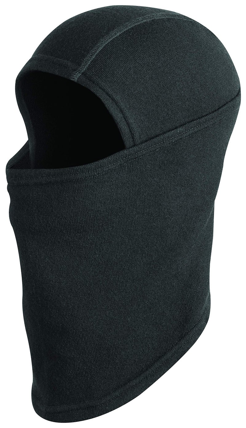 Cascade Mountain Tech Merino Wool Blend Balaclava Ski Mask for Men and Women - Cold Weather, Skiing, Snowboarding, Winter Activities - Black, Medium-Large - Image 1