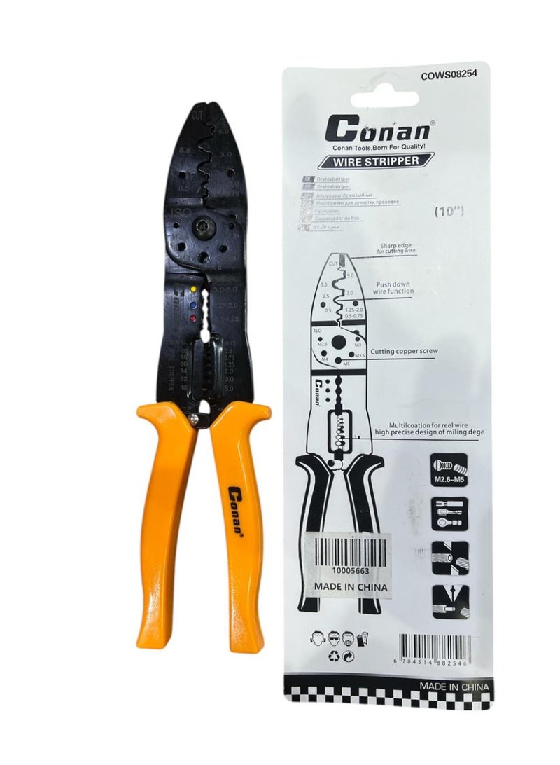 Conan 10” Multi-Function Wire Stripper & Cutter – Model COWS08254 - Image 5