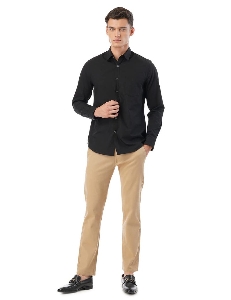 FYLTR Men's Straight Fit Stretch Cotton Khaki Trousers with Elasticated Waistband -Soft Handfeel (Golden Mirage, 32) - Image 5