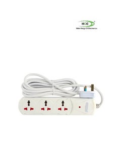 HCE Power Extension Socket With Indicator White/Blue/Red 