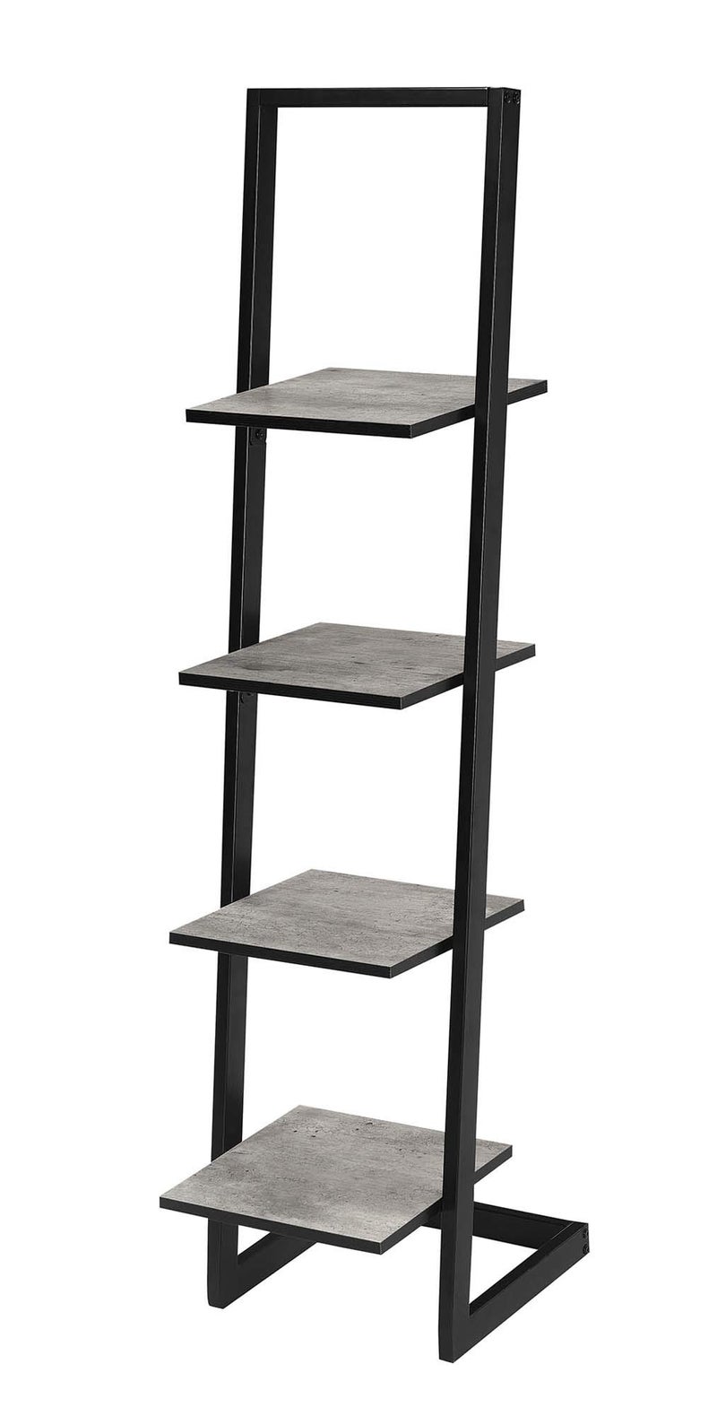Convenience Concepts Convenience Concepts Designs2Go 4 Tier Ladder Bookshelf Faux Birch  Black 