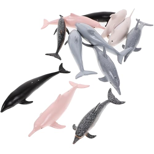 SAFIGLE 12pcs Mini Dolphin Figures Plastic Dolphin Figurines and Statues Realistic Marine Animal Educational Toys for Kids Creature Cognitive Ocean Animals Bath Dolphining Figurine - Image 1