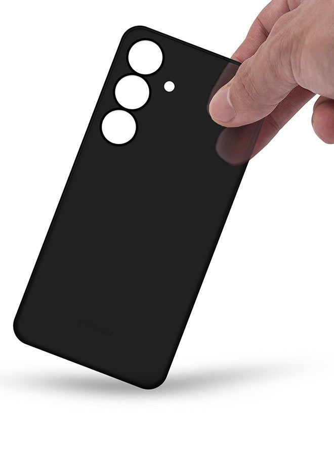 CATANES Case for Galaxy S25 Air Skin Case All Around Full Protection Ultra Slim 0.3mm Thickness 4g Feather Weight - Black - Image 2