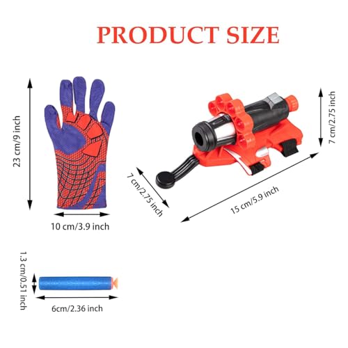 Vinciph 2Pcs Soft Missile Launcher Set for KidsHero RolePlay ToyDIY Roleplay Outdoor Fun Adjustable Strap Durable Design Safe for Kids Adults - Image 5