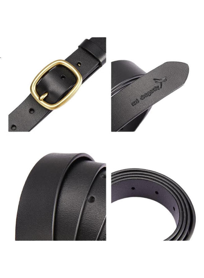 Red Dragonfly Leather Belt For Women, Fashionable Pin Buckle, Slim Waist, Gift For Girlfriend, Wife, Or Mother, Birthday Present - Image 2