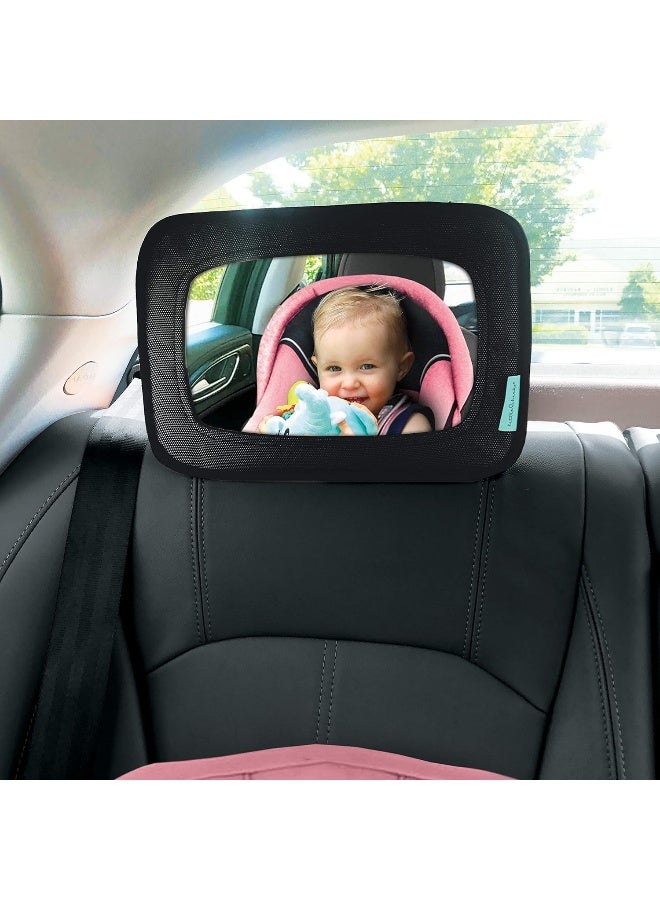 Little Chicks Little Rear Facing Baby Easy View Safety Mirror with Clear Wide View - Image 2