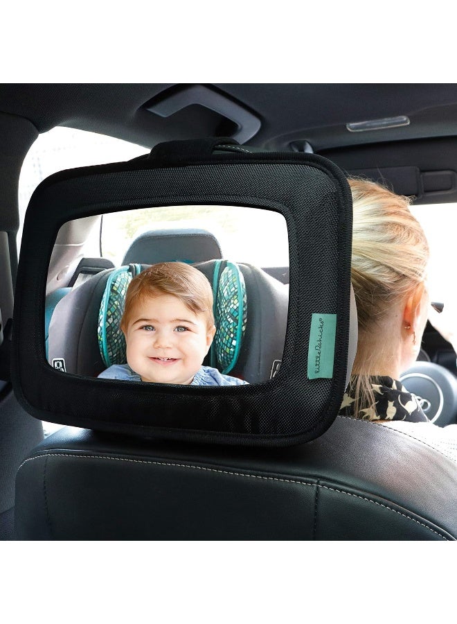 Little Chicks Little Rear Facing Baby Easy View Safety Mirror with Clear Wide View - Image 3