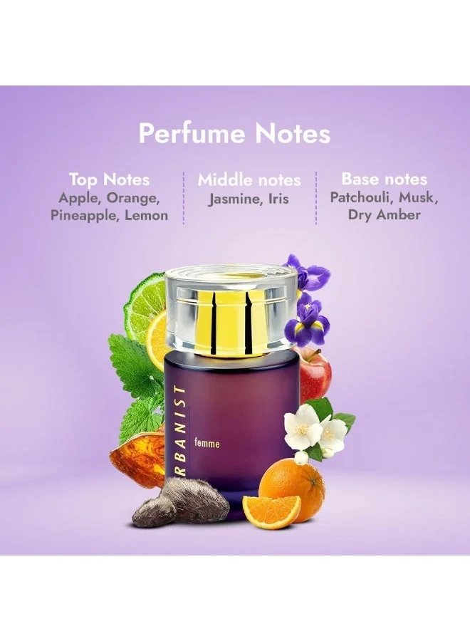 Al Haramain  Al Haramain Urbanist Femme | Women’s Perfume | Long-Lasting Fragrance | Musk, Amber Notes | Eau De Parfume | Everyday Use & Gifting for her | Premium Ladies Perfume | 100ml for Women | Best Price UAE