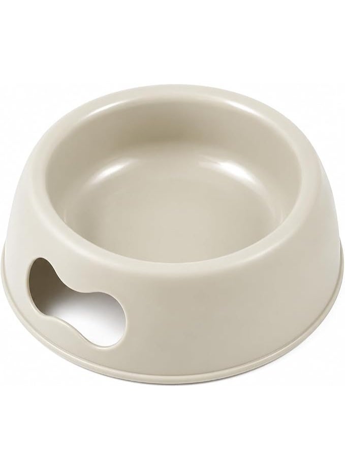This food-grade plastic pet feeding bowl is suitable for cats and dogs. It's a non-slip, lightweight, and easy-to-clean water bowl with a durable, round design for indoor use, ideal for puppies, kittens, and other pets. - Image 1